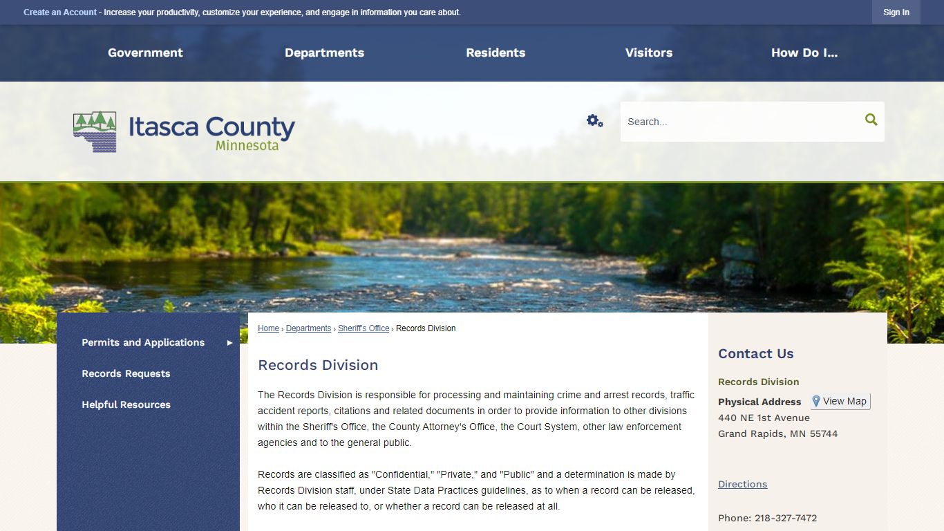 Records Division | Itasca County, MN