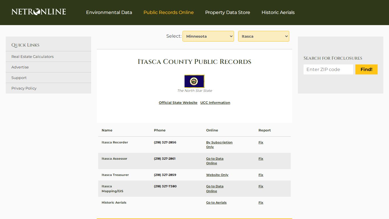 Itasca County Public Records - NETROnline.com