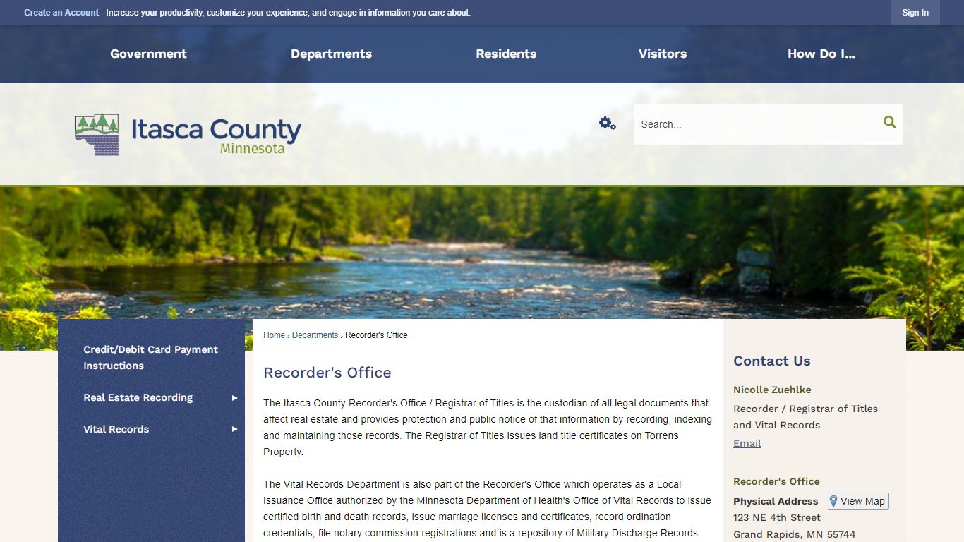 Recorder's Office | Itasca County, MN