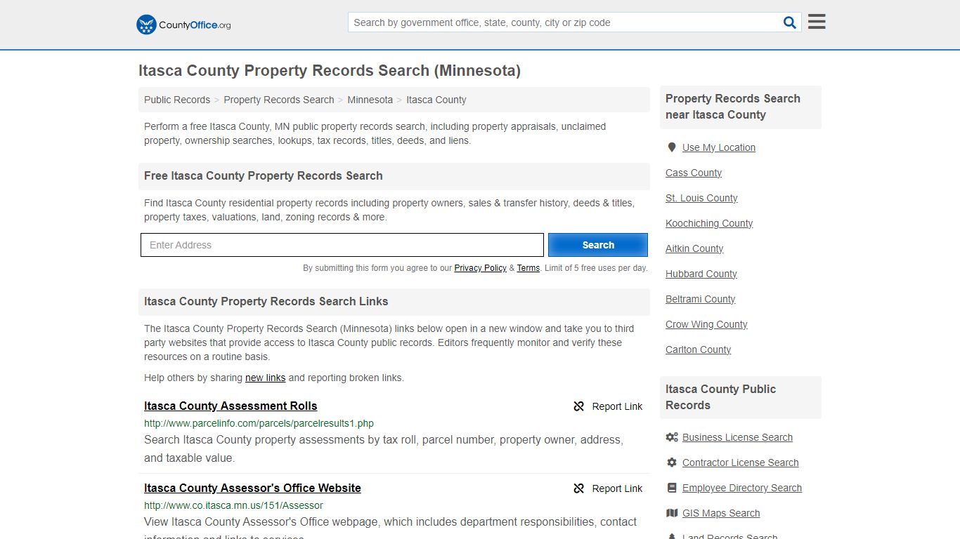 Itasca County Property Records Search (Minnesota) - County Office